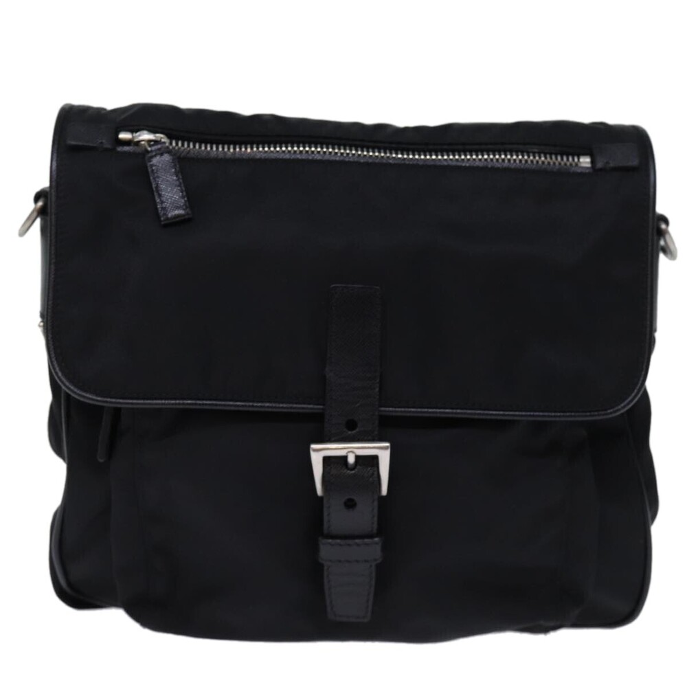 Prada Buckle Messenger Tessuto Small